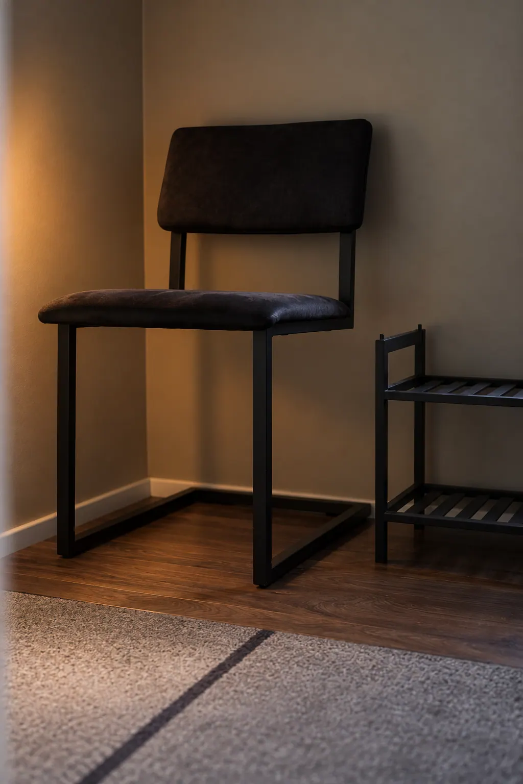 The Cottage: Chair and side table in the bedroom