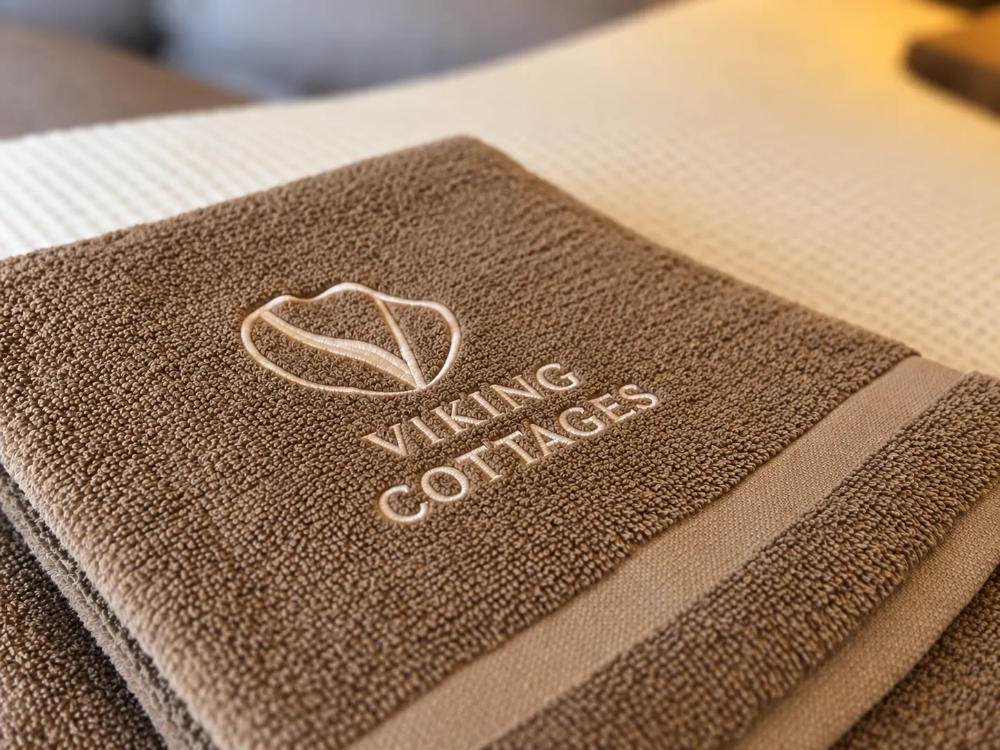 Apartment 15B: Embroidered bath towel